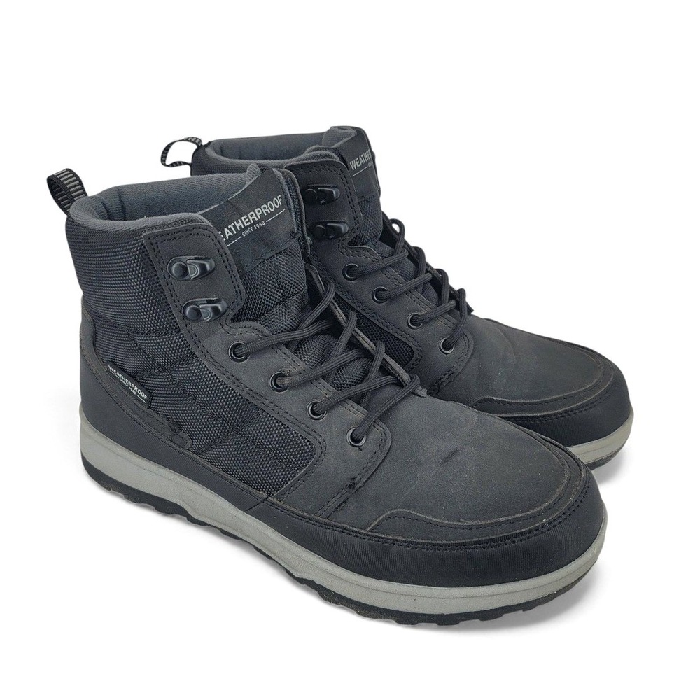 Weatherproof Jenkins Men's Boots Size 8 Black Hiking Trail Outdoor Workwear